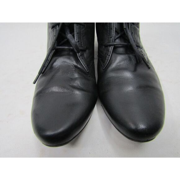 PAUL GREEN Womens Size 5 UK Black Leather Laces Ankle Fashion Boots Bootie - Picture 6 of 11